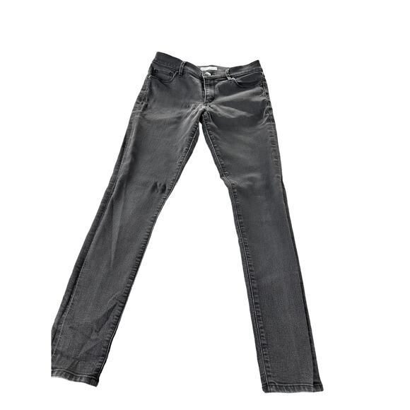Ann Taylor LOFT Gray Black Wash Denim Mid-Rise Skinny Jeans Women's - Picture 2 of 10